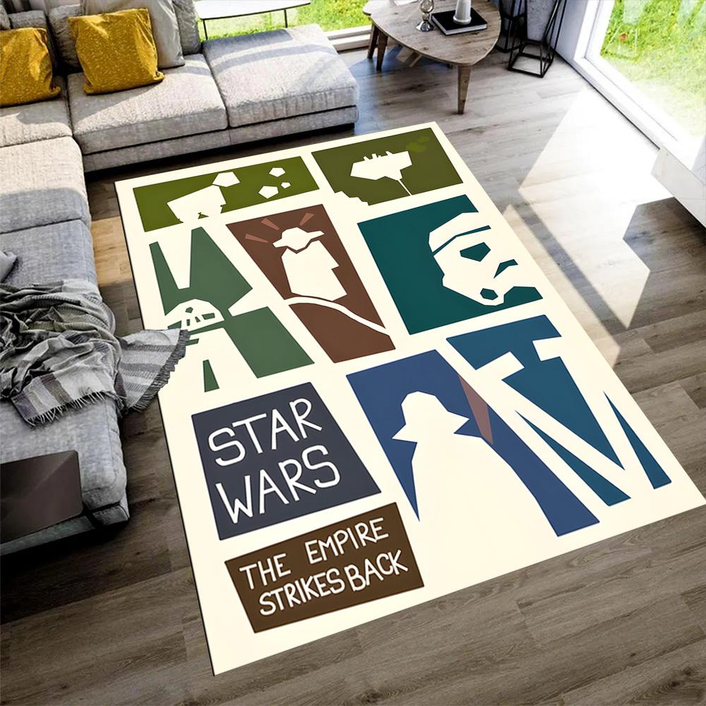 Star Wars Floor Rug Office Rug Design for Hallway Balcony Decorate room Bedrooms Antislip Carpet Office home decor Birthday Christmas Gift