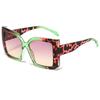 Summer New Square Large Frame Sunglasses Fashion Color Blocked for Men Women Outdoor Travel Driving Sunshade Glasses