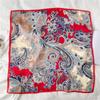 Satin Print Silk Shawl Headscarf Hijab Hair Wrap Fashion Headband Square Scarf For Women Neckerchief Female Foulard Bandana 2021