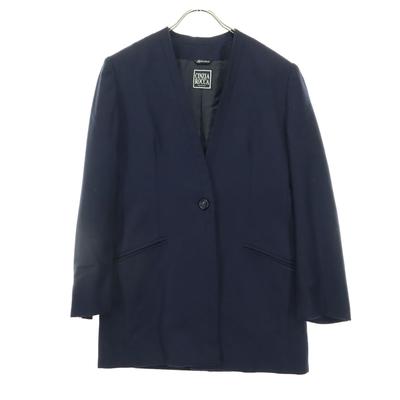 CINZIA ROCCA Long Sleeve No Color Tailored Jacket Black Women Used