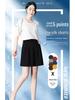 Ice Silk Women's Plus Size Summer Capris: Loose Straight, High Waist, Casual Wide Leg Shorts