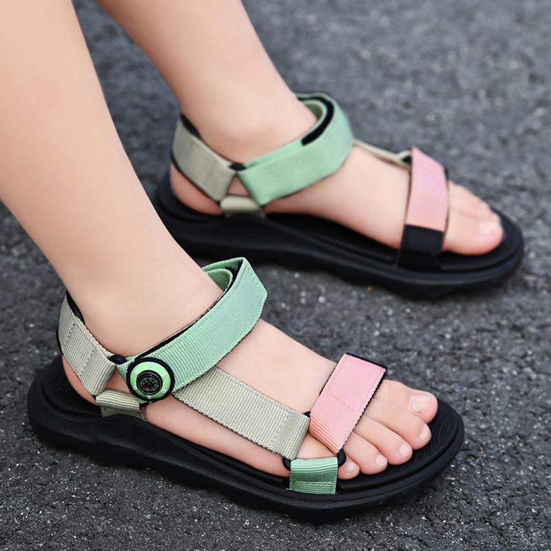 Candy Kids Sandals Boys Shoes Girls Sandals Webbing Kids Beach Shoes