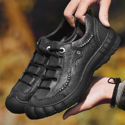 Frühlings-Herrenschuhe aus Rindsleder, Wander- und Trekkingschuhe, große Größe 39–48