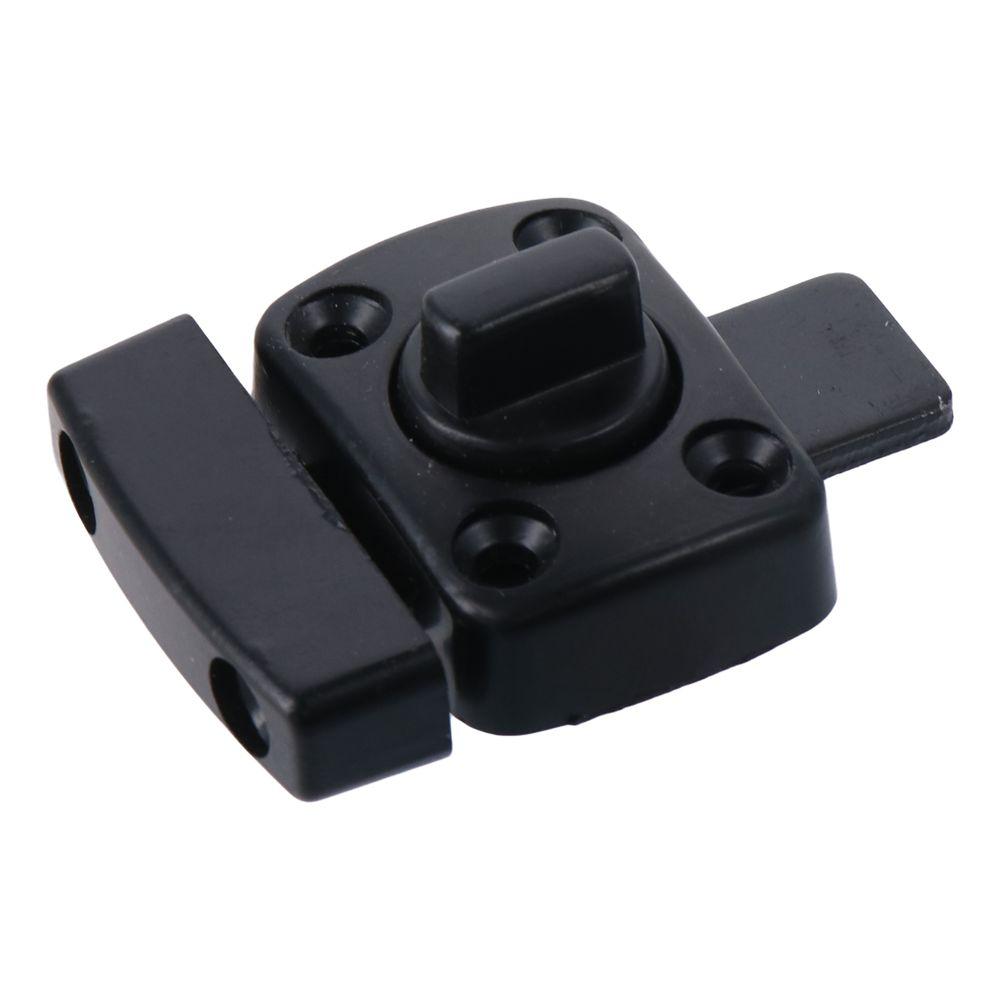 Black Door Lock Latch Rotate Bolt Gate Latches Portable Thickening Latch  Worker