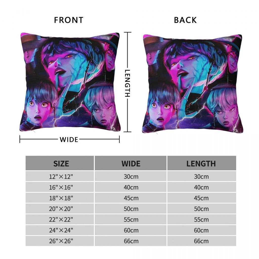 Baby JINU Saja Boys Kpop Demon Hunters Pillowcase Printing Polyester Cushion Cover Decorative Pillow Case Cover Home