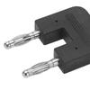 5Pcs Dual Banana Plug Double Row 1 Female to 2 Male Strong Connectivity Good Conductivity Banana Plug