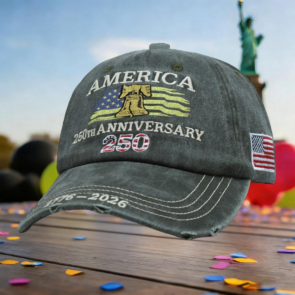 America's 250th Anniversary Embroidered Hat | Stylish & Versatile