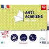 Lot de 2 oreillers anti-acariens 50x70 cm - 100% Polyester - DODO
