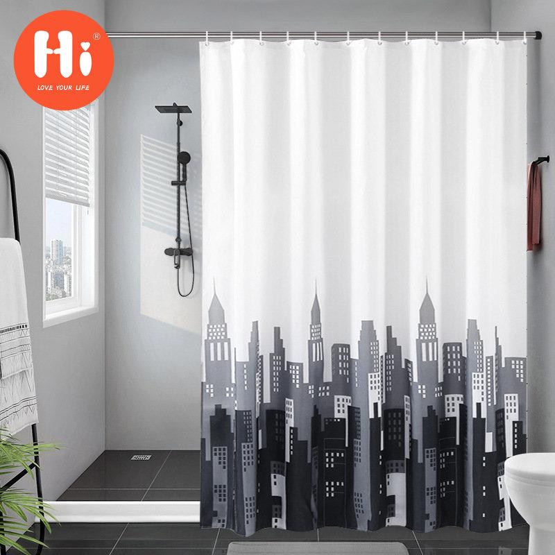 

Утолщенная водонепроницаемая занавеска для ванной комнаты, устойчивая к плесени, занавеска для душа, занавеска для душевой перегородки, занавеска для душа, занавеска для ванной комнаты, бесплатная перфорация 100*200