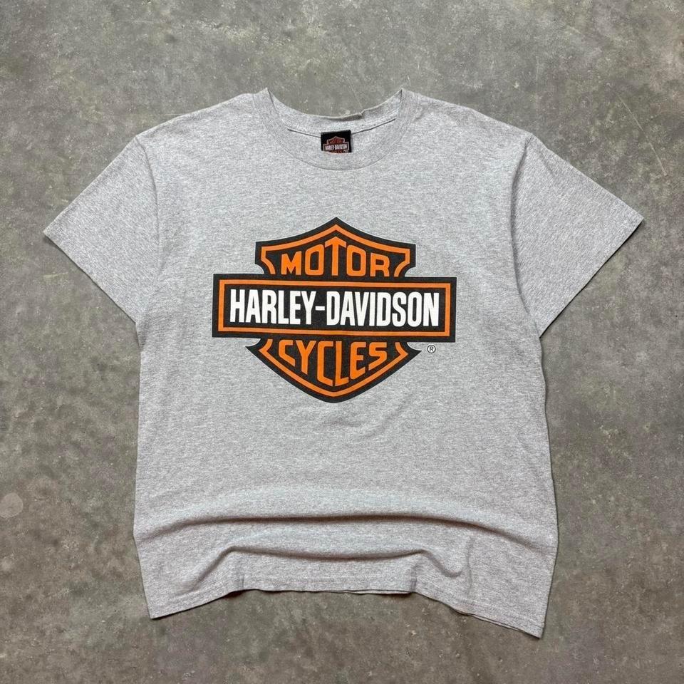 Grey Harley Davidson biker tee #bikerstyle Unisex T-Shirt S