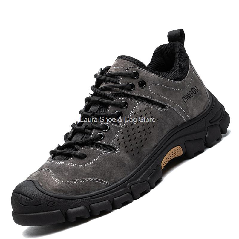 Fashion men safety shoes fashion work sneakers steel toe puncture proof work safety boots men's working shoes kevlar security boots male