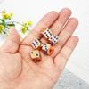 5 Pcs Metal Heart-shaped Points Dice Role Playing Dice Six Sided Dice Round Corner Dice DIY Mahjong Accessories