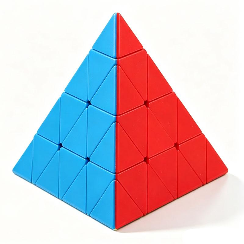 Speed Cube Pyramid Triangle 4x4x4 Educational Toys For Kids & Adults Brain Teaser Puzzles IQ Logic Game Cubo Magico Best Gifts