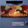Flamethrower Vs Red Wing Dragon Print Game Mouse Pad A Longlasting Gaming Mouse Pad Suitable For Both Office And Gaming Use