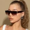 Fashion Square Sunglasses Women Luxury Brand Glasses Men Vintage Metal Frame Siamese Sun Glasses  Shade UV400