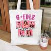 Collage Harajuku Printed Tote Bag Tote Bag Women's Popular Korean Group Canvas Shoulder Bag