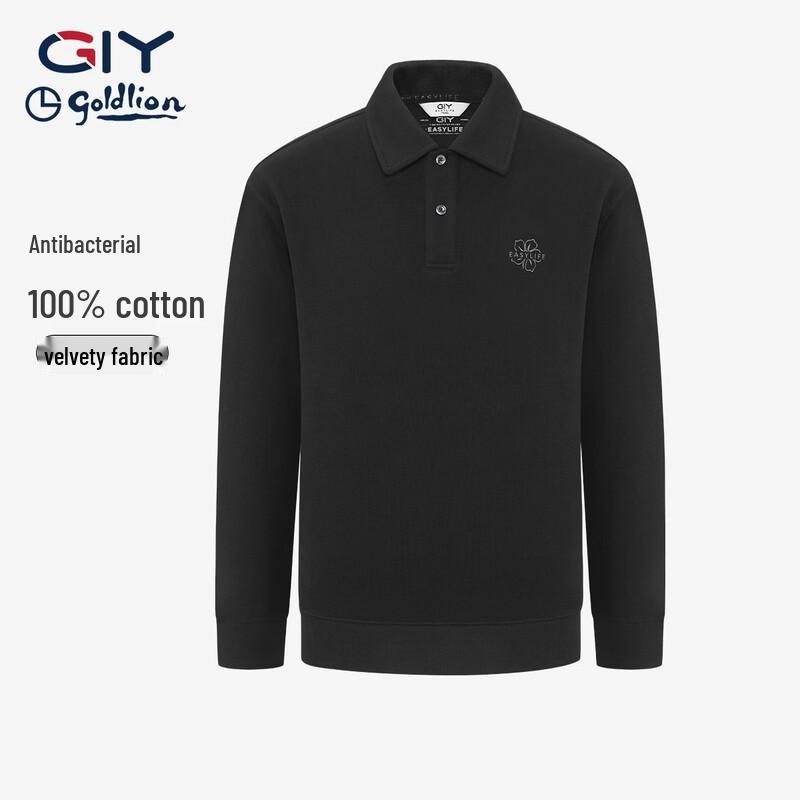 Goldlion GY Unisex Long Sleeve Polo Sweatshirt 2XL