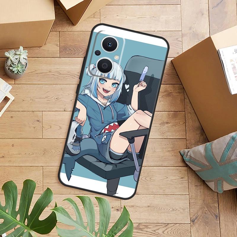 Anime Hololive Gawr Gura Phone Case For OPPO Reno 14 13 12 11 F 10 Pro 8T 7 8 Lite OPPO Find X8 X6 X5 X9 Pro Cover