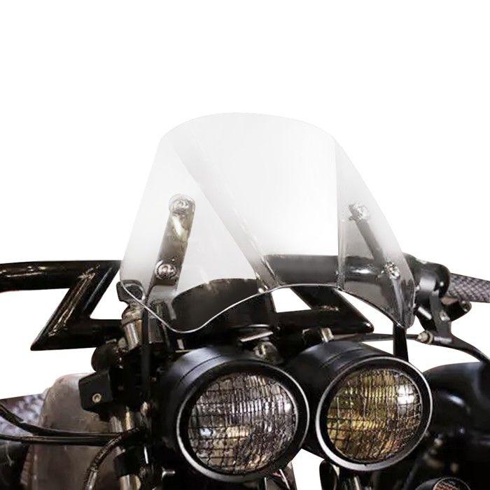 Saute-vent - RW2 - Pour Indian FTR 1200 / FTR 1200 S - ABS haute résistance - Noir 27x23 cm