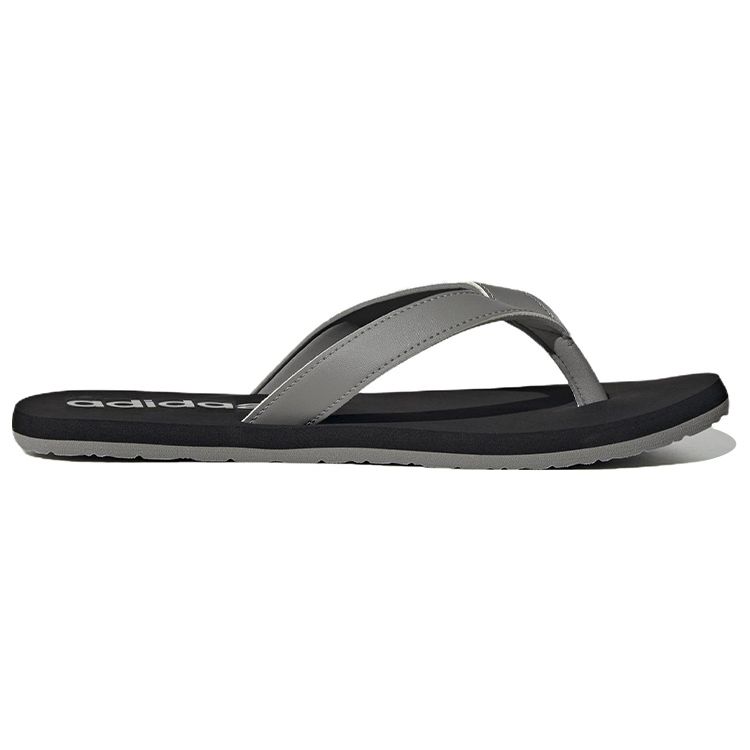 Adidas Eezay Non-Slip Durable EVA Massage Flip Flops Men Footwear Black Gray HP2927