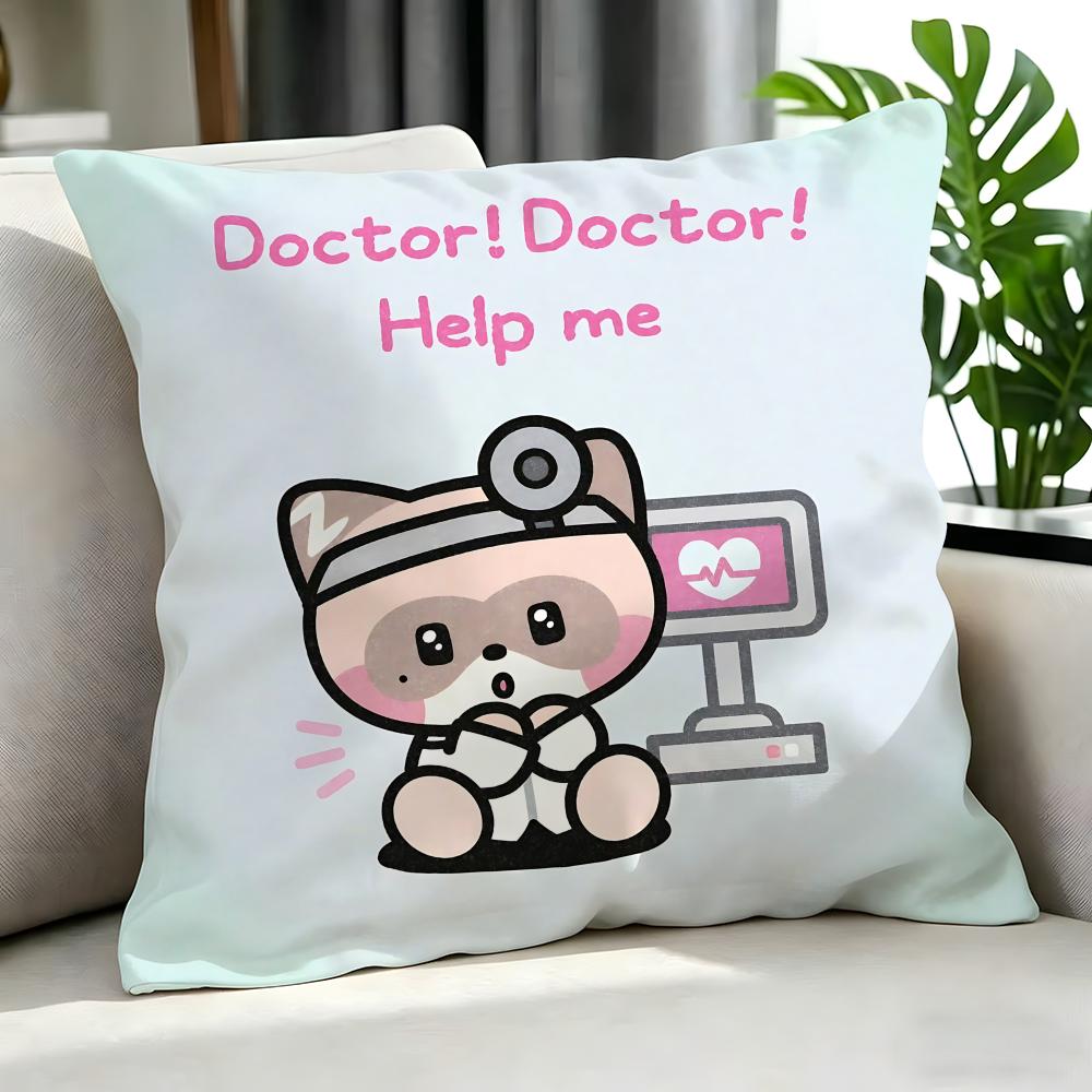 cute Rinini Cushion Cover Cushion Cover Set Pcs x x x Pillowcase Decorative Sofa Home Decor
