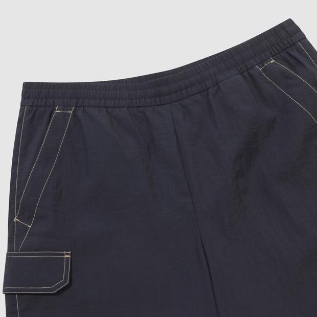 UMBRO Crispy Taslan Cargo Length Shorts Navy Ur223Chp59 (A Type)