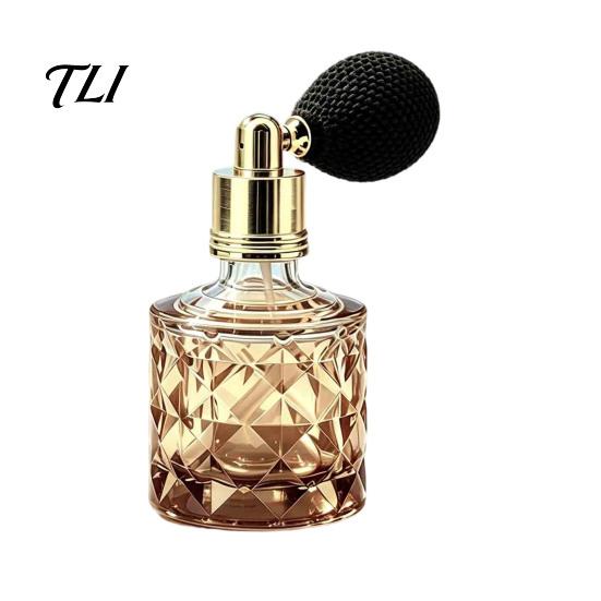 Dekorative nachfüllbare Flasche 10ML Vintage Airbag Parfümflasche, Tragbares Duftglas Leerer Zerstäuber Spray für Reisen Aromatherapieöl