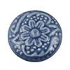 Flower Surface Ceramic Knob Single Hole Cabinet Knob Vintage Door Knob  Kitchen