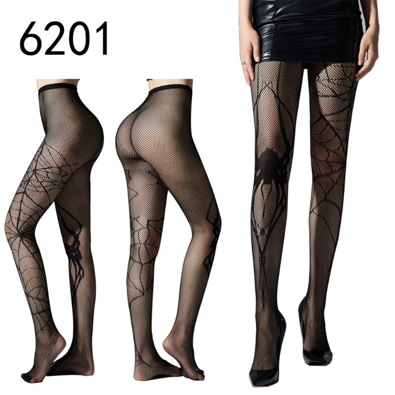 Women Lace Patterned Tights Fishnet Stockings Pantyhose Patterned Net Stockings Pantyhose for Raves Party Club Costumes