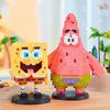 Balody SpongeBob Micro Building Blocks SquarePants Patrick Star Krabs Gary Squidward Tentacles Model Mini Brick Figure Toys