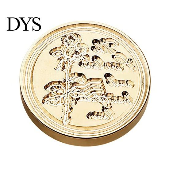 Decorative Embossed Stamp Brass Wax Seal Heads, Alphabet Christmas Sealing Personalized Gift Head for Envelope Wrapping Journal Scrapbook Decor Metal