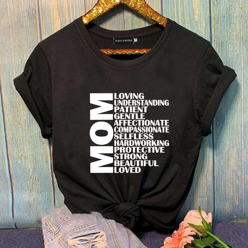 Women's Plus Size Y2K MOM T-Shirt Women's Fashion MOM Summer T-Shirt Tops