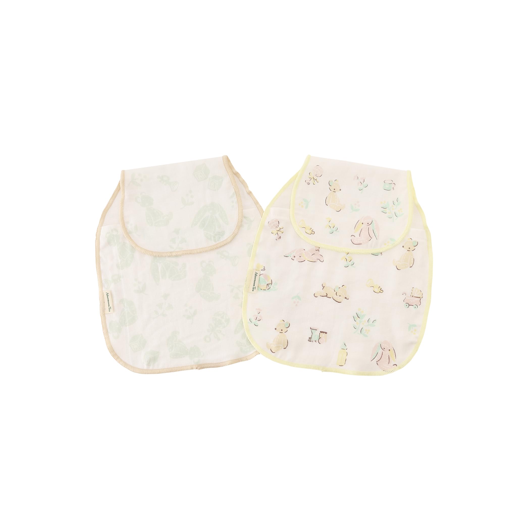 

Afternoon Tea Living HY32 Animal Print Gauze Bib of White Sweat-Absorbing (Set 2) белый