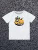 Round Neck Printed Pattern Pullover Short Sleeve Kids Tops Lada Zhiguli