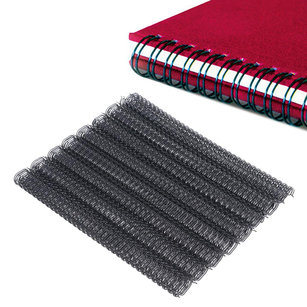 100PCS Double   Wire Binding Spines 9Celsius16 Inch 34   3:1 Pitch 120 Sheet Capacity   Spiral Binding Coil for Student Coworker