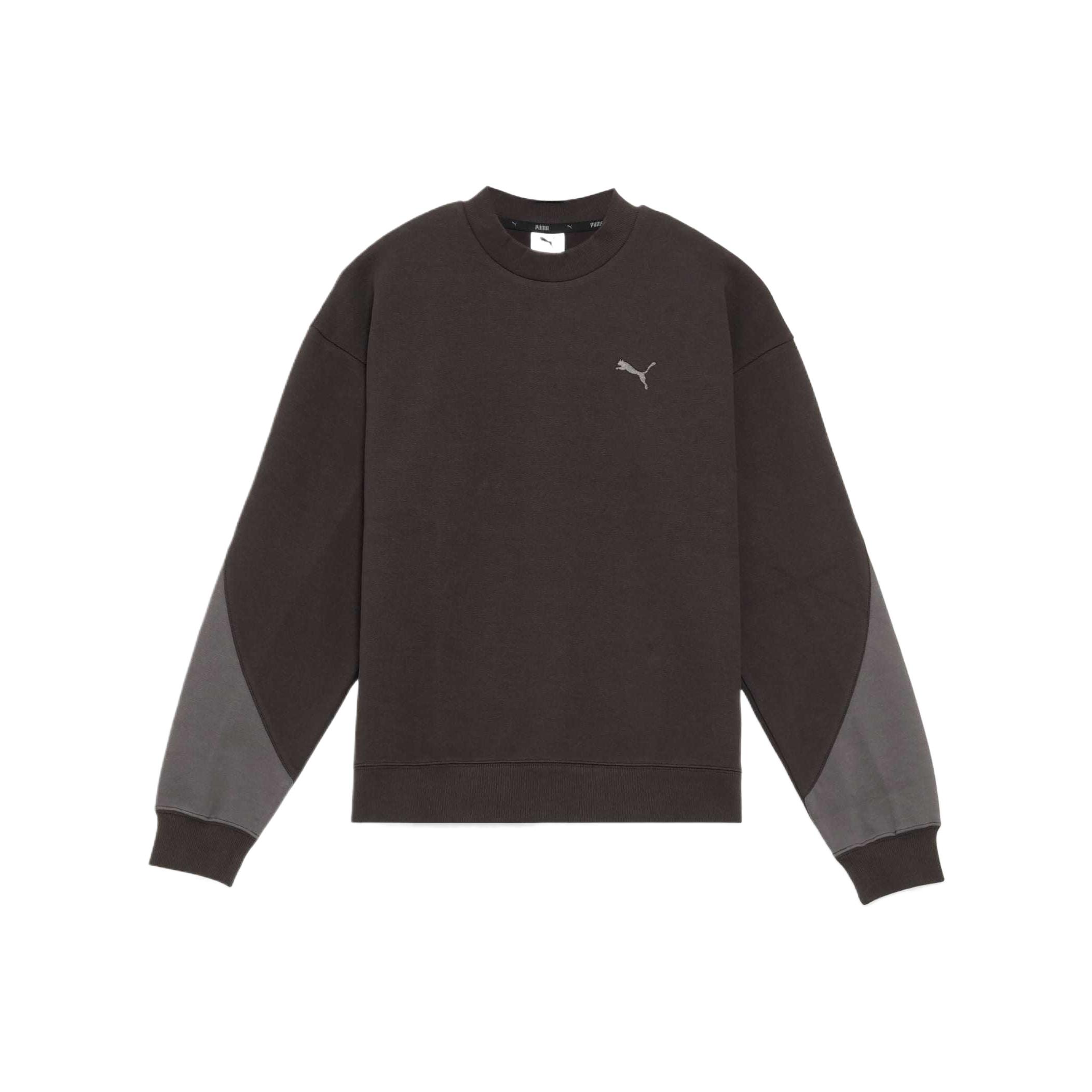 Puma Core Heritage Color Block Long Sleeve Crewneck Sweatshirt Men sweatshirt 690137-01 M