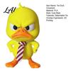 Creative 3D Printed Duck Decor Angry Figurine Cute Yellow with Detachable Small Gift for Coworkers Tie Fun Expression Desktop Ornament Family