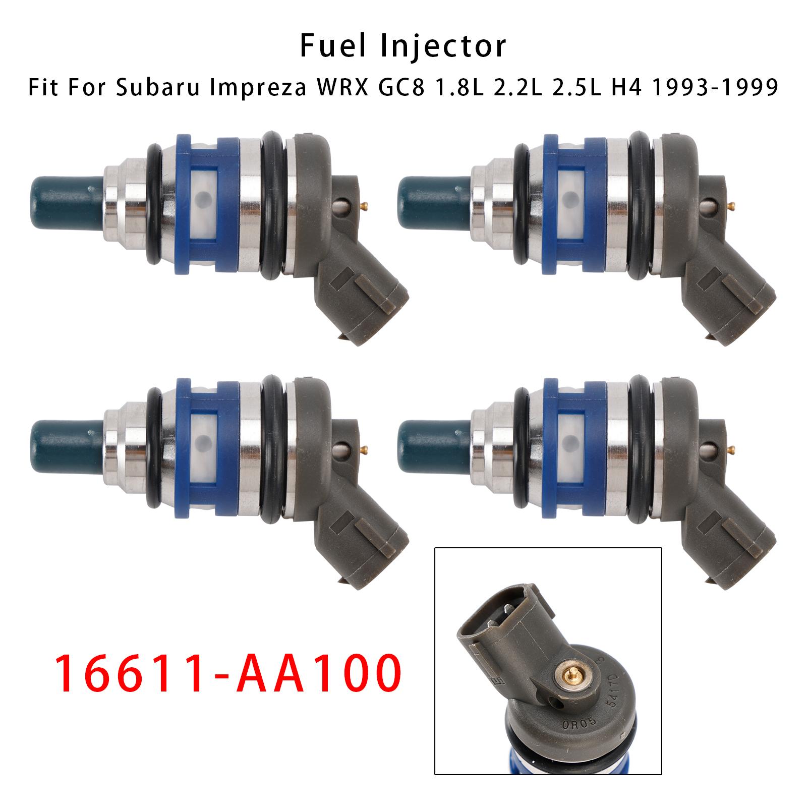 

4 шт. Паливний інжектор для Subaru Impreza WRX GC8 1993-1999 16611-AA100