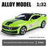 1/32 Mustang GT500 Alloy Die-cast Car Model Return Force Forward Simulation Sound and Light Children's Toy Car Boy Gift