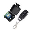 Interruptor sem fio com controle remoto de 433 MHz, DC 12 V, 1 canal RF, 10 A, receptor de relé e 2 canais, transmissor para fechadura eletromagnética de porta
