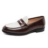 New Autumn  Winter Retro Men's Leather Loafers Casual And Comfortable Office Party Shoe Anti-Slip Soft-Soled Flat Shoes