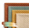 Türkis-Rost Akzent Kissenbezüge Weiche Sofa Dekorative Boho Gestreifte Kissenbezüge Cord Kissenbezug Bauernhaus Heimdekoration