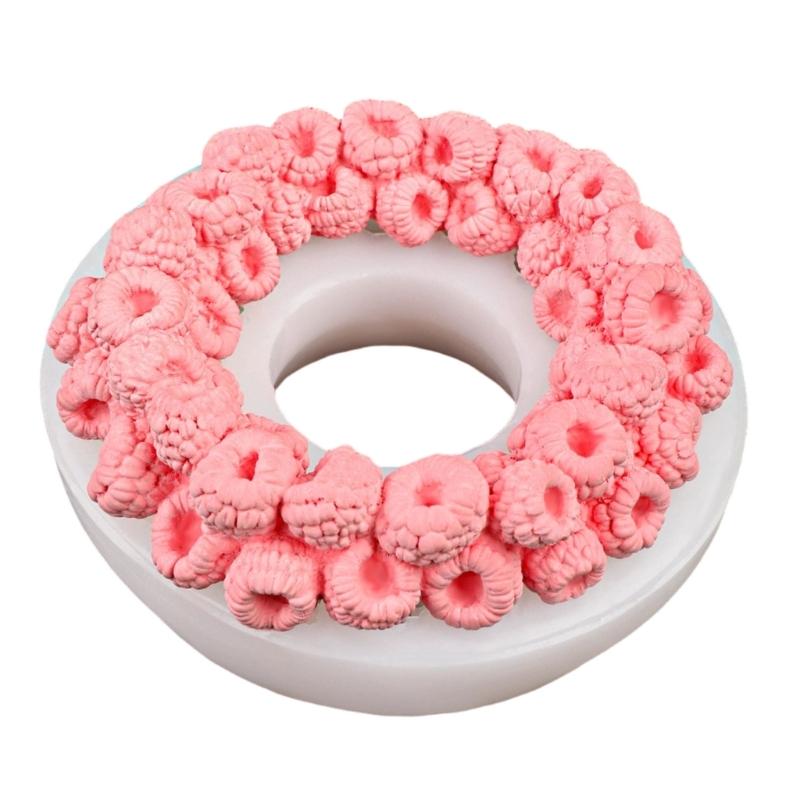 Multipurpose Silicone Baking Molds Raspberry Shape Bakewares For Cakes Candle Crafts With Decorative Fruit Design