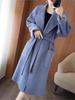 Manteau en laine ample mi-long pour femme, double face en cachemire, Automne/Hiver, style coréen