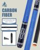 KONLLEN Carbon Fiber Pool Cue Low Deflection Pool Professional Adult Billiard Cue Set with Billiard Accessories Stick, Cue,