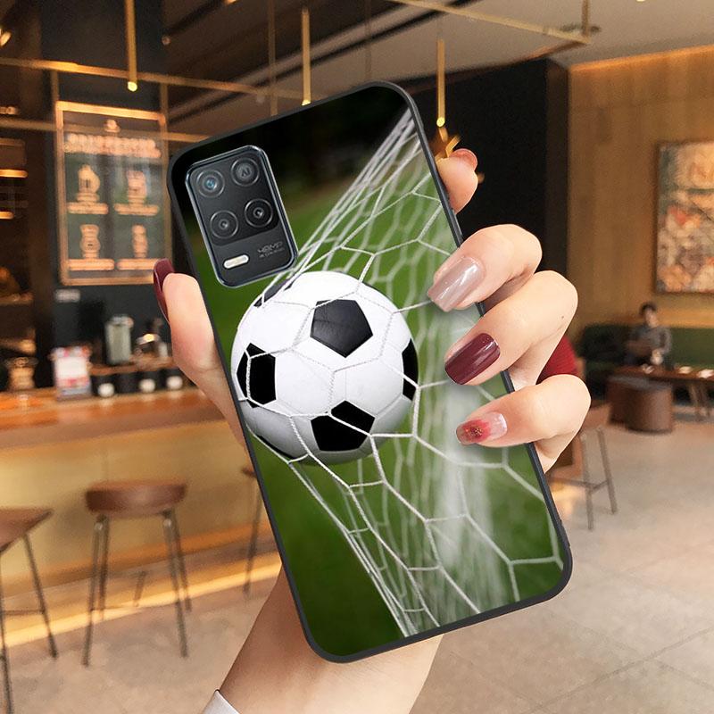 Fußball-Sportplatz-Telefonhülle für OPPO Realme GT 2 Pro X2 Pro XT C25S 8 7 6 Pro 6i GT Master C3 C21 C21Y C11 X3 SuperZoom
