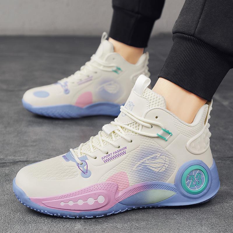 Buty do koszykówki Kobe męskie wysokie trampki młodzieżowe dla dużych dzieci para oddychające dziecięce męskie trampki z poduszką powietrzną