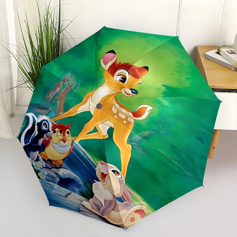 

Bambi, Thumper Automatic Opening and Closing Umbrella - 8 Ribs Portable Folding Umbrella with Plastic Handle, Suitable for Leisure and Hallo
