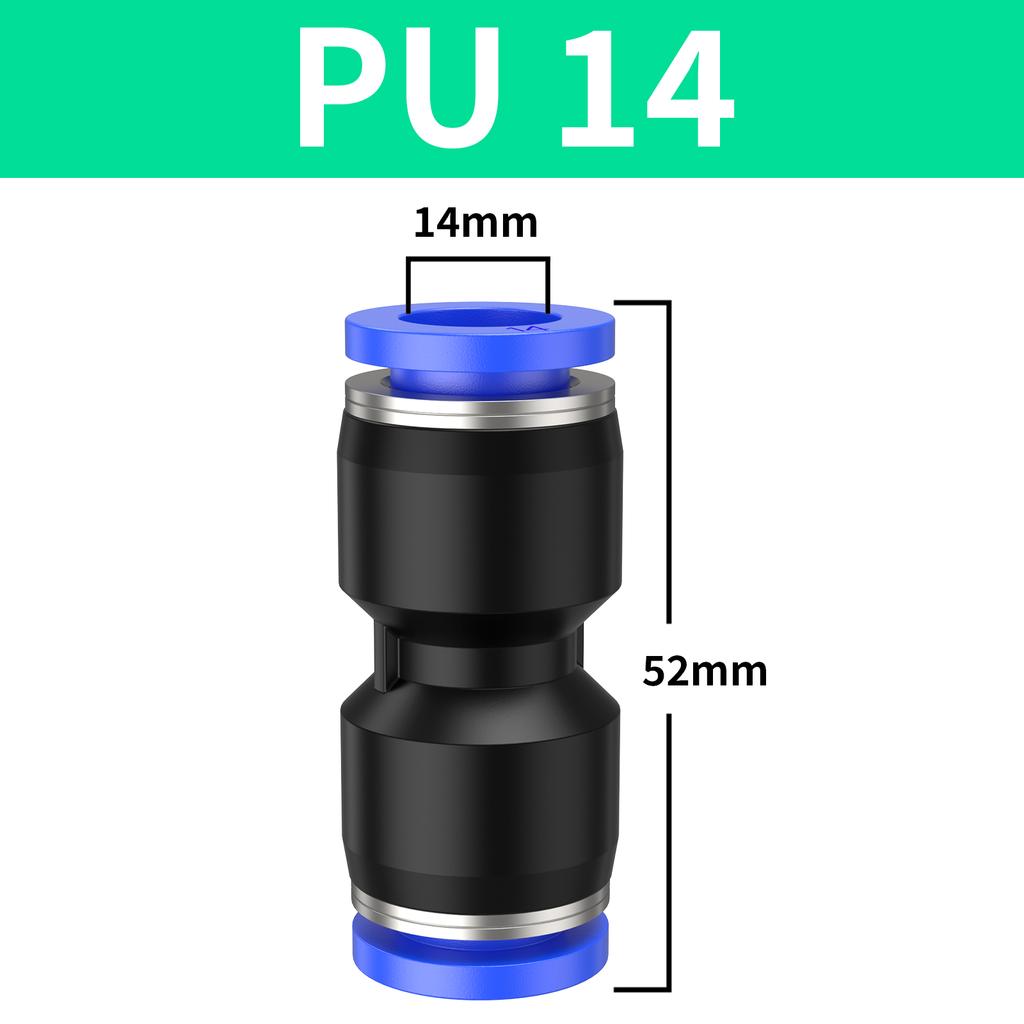Pneumatic Fittings Fitting Plastic Connector Reducing Joint PU PG for Air Water Hose Tube Push In Straight Gas Quick Connection
