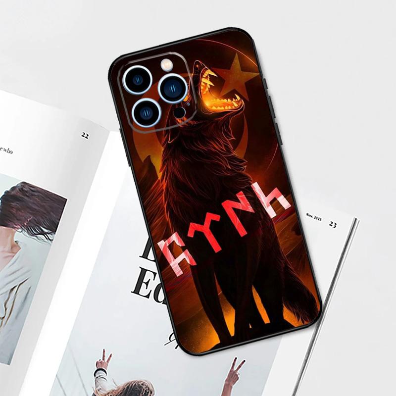 Turkey Turkish Flag Wolf Phone Case For iPhone 11 12 13 14 15 16 Pro Max Plus 12 13 Mini 7 8 X XR XS MAX Cover Shell